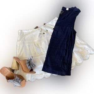 American Eagle Outfitters white cotton skirt